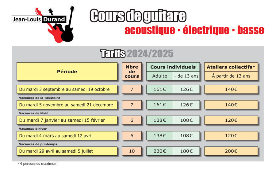 tarifs